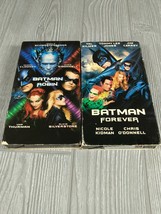 batman &amp; robin / george clooney / 1997 and Batman forever VHS lot. - £11.64 GBP