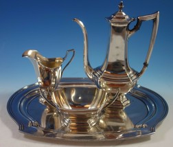 Washington by Wallace Sterling Silver Demitasse Set 3pc with Tray (#1721) - $2,524.50