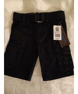 LR Scoop - Boys Black Shorts Front/Side &amp; Back Pockets with Belt - Boys ... - $8.99