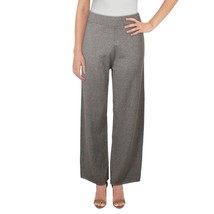 MSRP $79 Anne Klein Womens Ribbed Trim Pull On Wide Leg Pants Gray Size Large - £15.41 GBP
