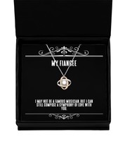 Sarcastic Fiancee Love Knot Rose Gold Necklace, I May not be a Famous Musician,  - £37.84 GBP