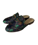 Marc Fisher Womens Mule Shoes Slip On Jacquard Pink Green Chain Size 7.5 - £30.29 GBP