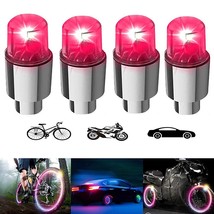 4Pcs LED Wheel Lights -Bike Tire Valve Stem Neon Light Bulb for Car Motorcycle B - £74.21 GBP