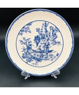 Waverly Blue Toile Charmed Life 9.5 inch Dinner Plate Victorian Boating ... - £7.90 GBP