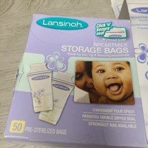 Medela &amp; Lansinoh Breastmilk Storage Presterilized Bags 25 Total Sealed - £4.52 GBP