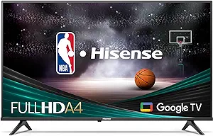 Hisense 40-Inch Class A4 Series FHD 1080p Google Smart TV (40A4K) - DTS ... - £217.12 GBP