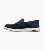 Nunn Bush Luca Suede Moc Toe Venetian Slip On Shoes Navy 85102-410 image 7