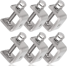 Stainless Steel C Clamps Mini 1 Inch for Mounting, Heavy Duty Metal U Clamps for - £17.72 GBP