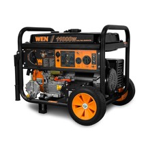 WEN DF1100T 11,000-Watt 120V/240V Dual Fuel Portable Generator with Whee... - £1,030.69 GBP