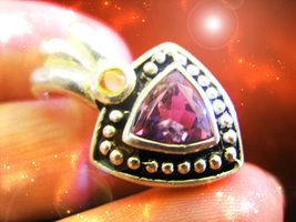 HAUNTED NECKLACE WITCH'S TRIANGLE CONNECT TO PYRAMID ENERGIES OOAK MAGICK  image 2