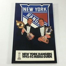 VTG NHL Official Media Guide 1992-1993 - New York Rangers / Brian Leetch - $14.20