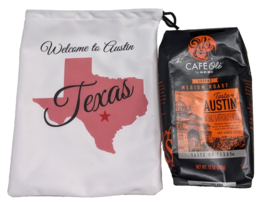 Austin Cafe Ole Ground Coffee + Austin, Texas Gift Bag - £18.71 GBP