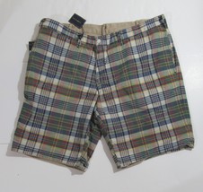Polo Ralph Lauren Mens Reversible Cotton Shorts Plaid &amp; Khaki Size 38 NWT - $1,123.89 MXN