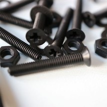 20x Black Countersunk Plastic Nuts &amp; Bolts, Washers, M3 x 20mm, Screws - $14.62
