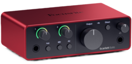Focusrite Scarlett Solo 4th Generation Audio Interface - $139.99