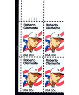USPS Stamps - Roberto Clemente  Plate Block 20 Cent Stamps  - £3.20 GBP