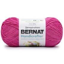 Bernat Handicrafter Cotton Yarn - Solids-Hot Pink - £21.27 GBP