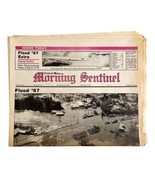 1987 Kennebec Flood Newspaper Morning Sentinel Maine April 3 Disaster DWHH7 - £39.30 GBP