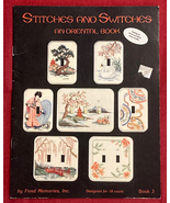 Stitches and Switches Oriental switchplate covers cross stitch book vint... - £6.24 GBP