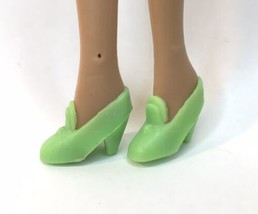 Vtg Barbie Francie Clone Dolls ~ Light Green PILGRIM High Heel Shoes Unm... - £9.58 GBP