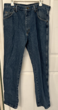 Wrangler  Premium Quality  36 x 32  Blue Jeans Straight Leg  #965T1DS - £14.02 GBP