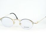 BAJAZZO UP 60 Fa Gold / Dunkel Blau Grau Vintage Brille 44-23-140mm - $76.57