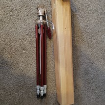 NEW 50&#39;s 60&#39;s VTG Junior Hollywood HOLLY-A-WOOD Tripod Red Pagliuso USA ... - $94.98