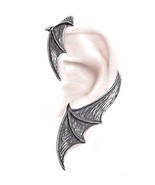 Alchemy Gothic A Night With Goethe Bat Wing Left Earwrap Earring Wrap E3... - £23.66 GBP