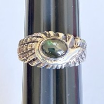 Don Dietz Handmade Labradorite 8mm Gemstone Sterling Silver Men’s Ring Size 9.75 - £103.11 GBP