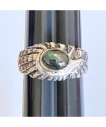 Don Dietz Handmade Labradorite 8mm Gemstone Sterling Silver Men’s Ring S... - £100.85 GBP