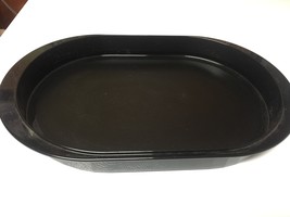 Tupperware #2015A-1 Preludio Large (15 1/2&quot; x 10&quot;) Black Serving Tray/Platter- - $10.00