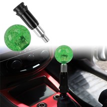 Crystal Bubble Green Round Ball Shift Knob Automatic Car Racing Gear Universal - £14.18 GBP
