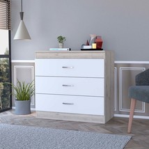 Cambridge 3-Drawer Dresser | Modern Bedroom Storage - £193.47 GBP