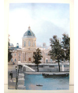 MICHEL DELACROIX Sur le Pont des Arts Academie Francaise PARIS FRANCE PO... - $17.62 CAD