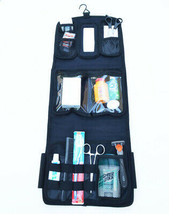 Military Molle Equipped Toiletry Bathroom Camping Travel Wash Kit Bag BLACK - £20.03 GBP