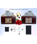 Complete Custom Pet Urn Kit, Engraved Name Plate, Keepsake Urn, Candle 4... - £111.90 GBP