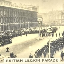British Legion Parade Tobacco Card Real Photograph Vintage Original - £7.87 GBP