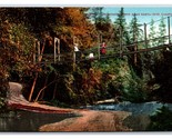 Swinging Bridge Santa Cruz CA California DB Postcard W5 - £3.59 GBP