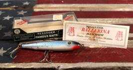 Vintage Ballerina Blue Mullet Yellow Belly 5419 Fishing Lure - $26.99