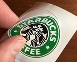 Starbucks Coffee Plastic PVC Vinyl Stickers decal for cups mug 2&quot; Round ... - £7.75 GBP
