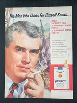 Vintage 1958 Viceroy Cigarettes Tobacco Full Page Color Ad - £5.20 GBP