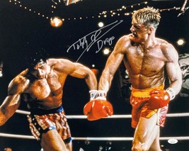 Dolph Lundgren Signed 16x20 Rocky IV Punch Photo Drago Inscribed JSA ITP - £143.93 GBP