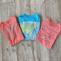 Southern Tide Lot of 3 T-Shirts Shirt XS Coral And Light Blue (m50) - £11.09 GBP
