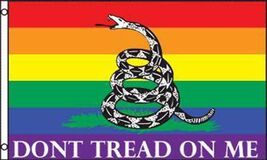 NEW RAINBOW DONT TREAD ON ME 3 X 5 FLAG 3x5 decor ADVERTISING FL509 SIGN... - $6.64