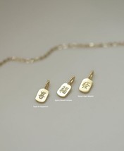 9ct Solid Gold Feng Shui Engraved Charm Pendant- symbol, gift, 9K Au375  - £56.11 GBP
