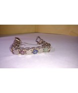 7&quot; Gold/Silver Tone Chain Rope with Fleur Design Bracelet - $24.72 CAD