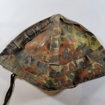Used Vintage German Bundeswehr Flecktarn Helmet Cover Size Large 57-61 - £21.93 GBP