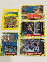 Teenage Mutant Ninja Turtles Trading Cards Lot sticker Mirage Topps TMNT vtg N13 - £15.48 GBP