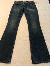 PRVCY Women&#39;s Jeans Flap Pocket Blue Slim Boot Cut Stretch Size 28 X 34 ... - £98.92 GBP
