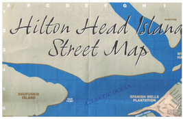 South Carolina Road Map Hilton Head Island St Map &amp; Bluffton Area 2006 - £2.26 GBP